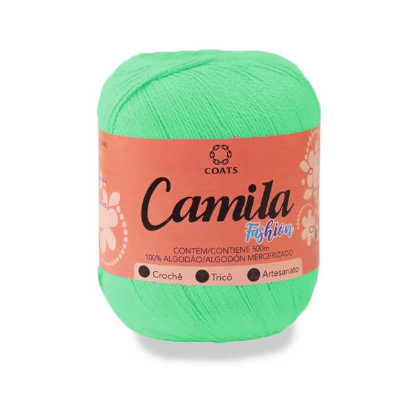 Linha Algodao Mercer Camila Verde Agua
