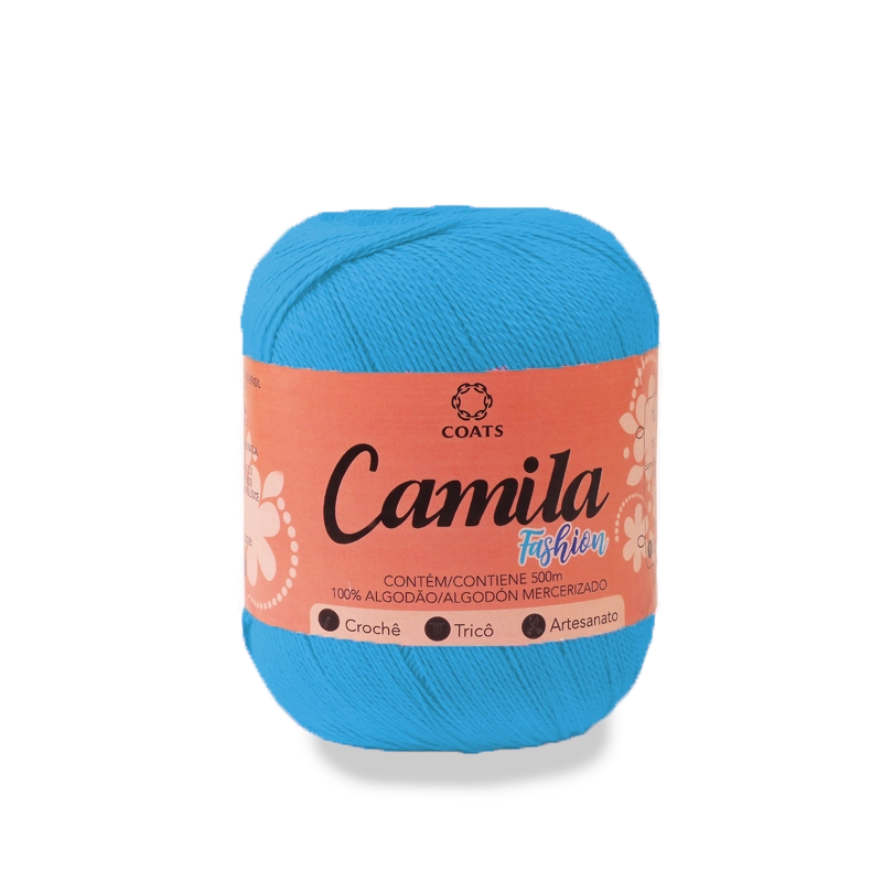 Linha De Algodao Mercerizado Camila Fashion Turq Esc