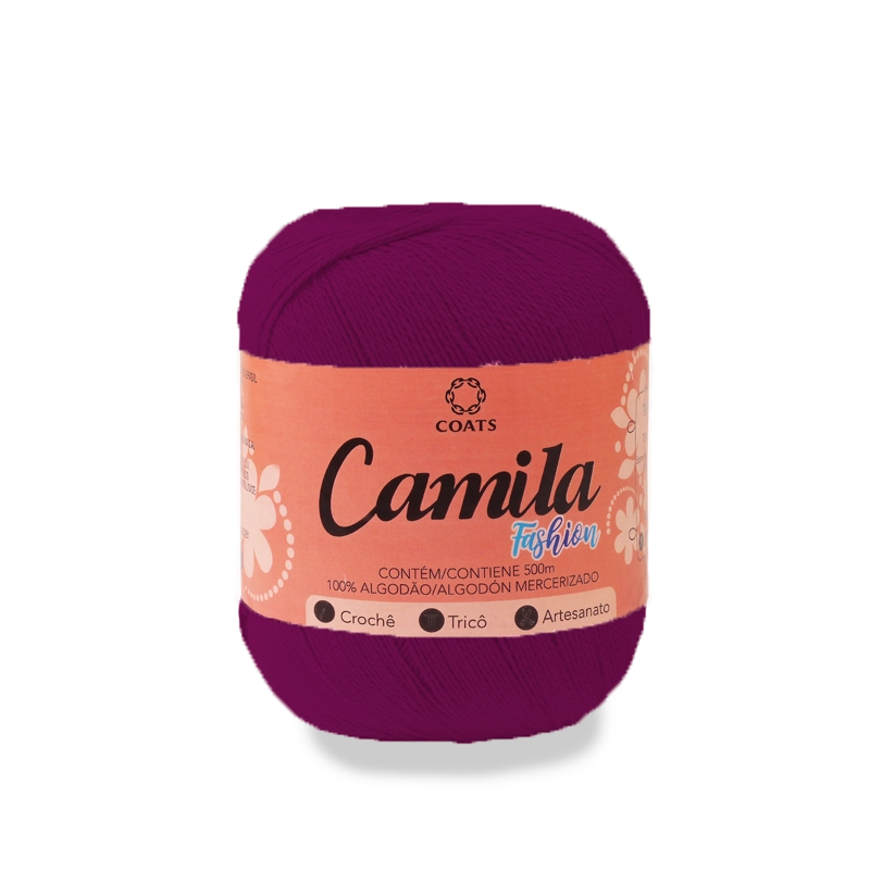 Linha Algodao Mercer Camila Roxo Escuro