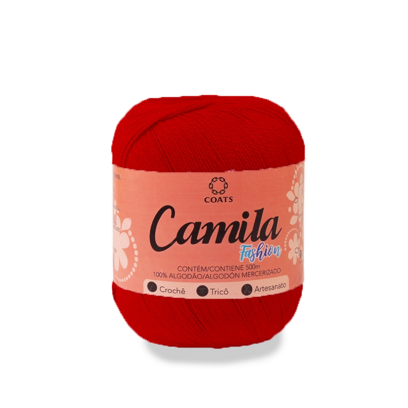 Linha Algodão Mercer Camila Vermelho/cereja