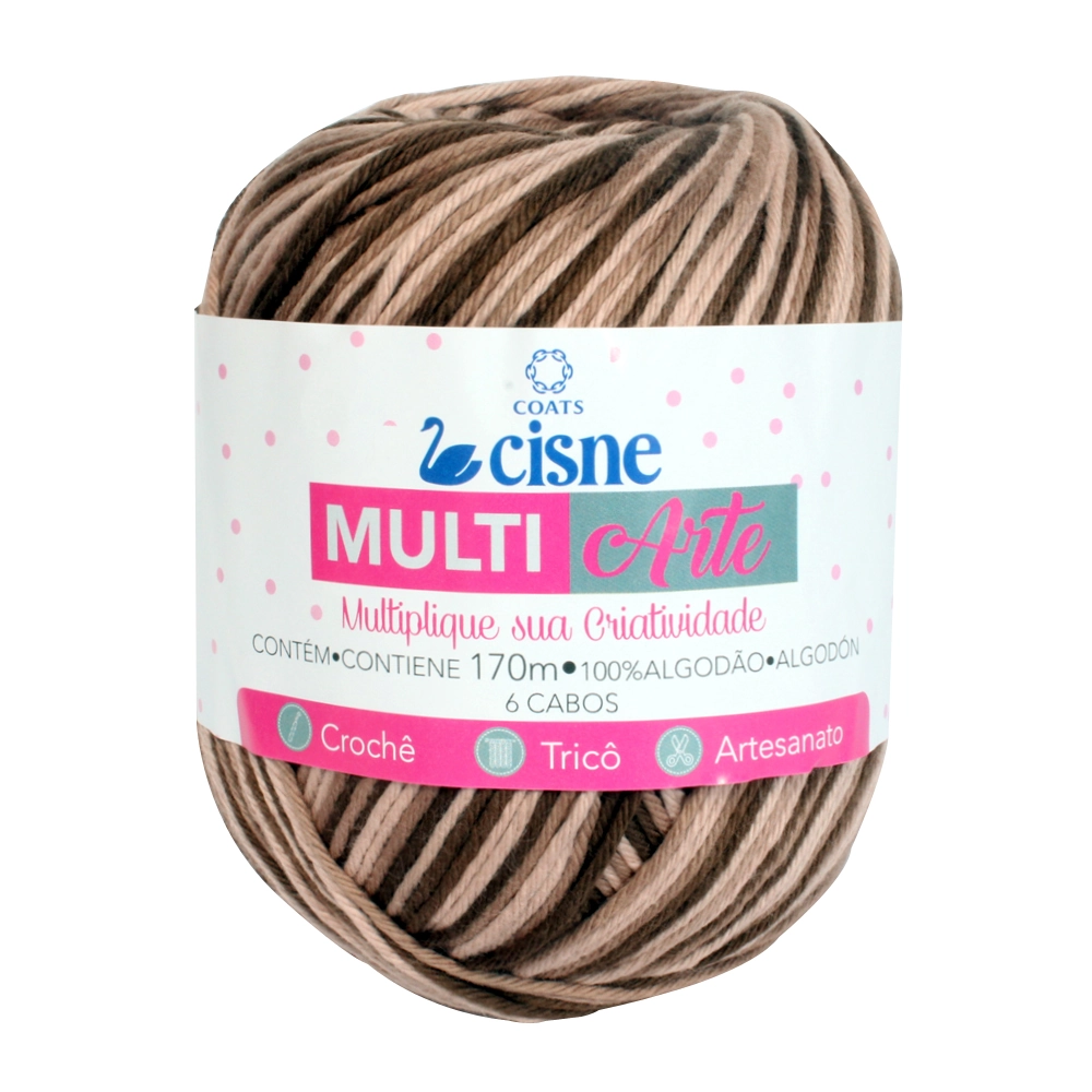 Linha P/ Artesanato Cisne Multiarte Vinho 453m 00010