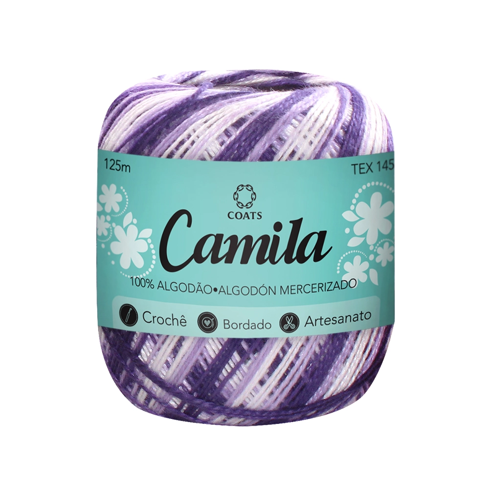 Linha Algodão Mercer Camila Lilás/roxo 05017