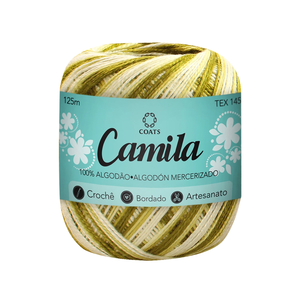 Linha Camila Croc Borde Artesa 125m Ver Cod5924