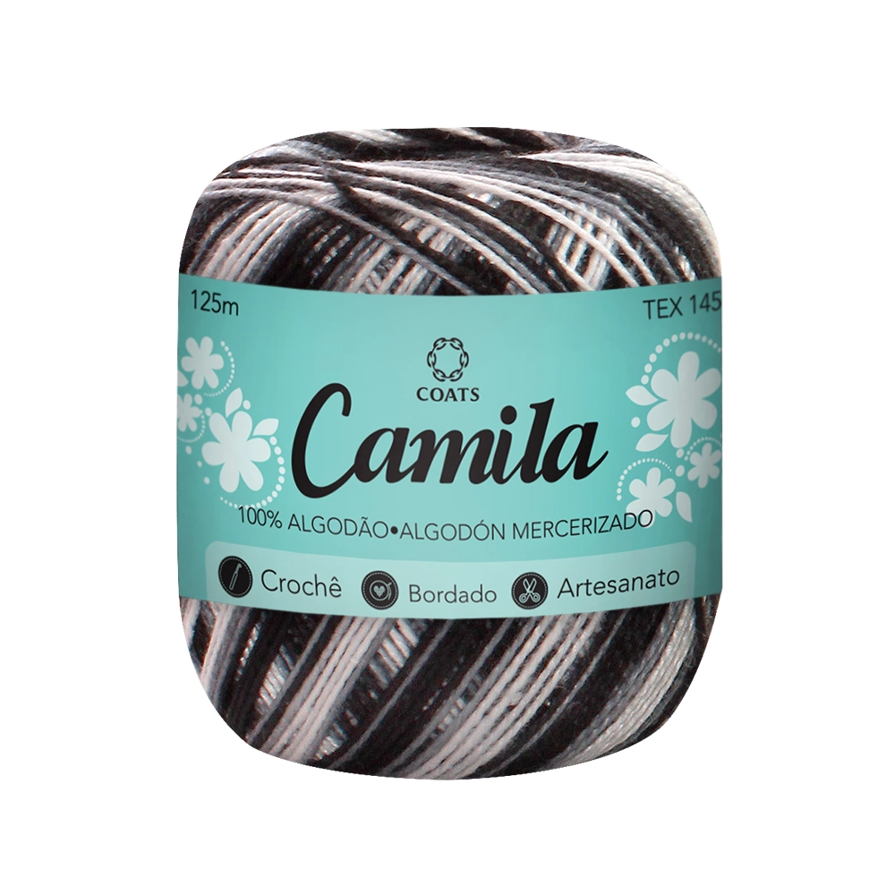 Linha Camila Croc Borde Artesa 125m Pto Cnz
