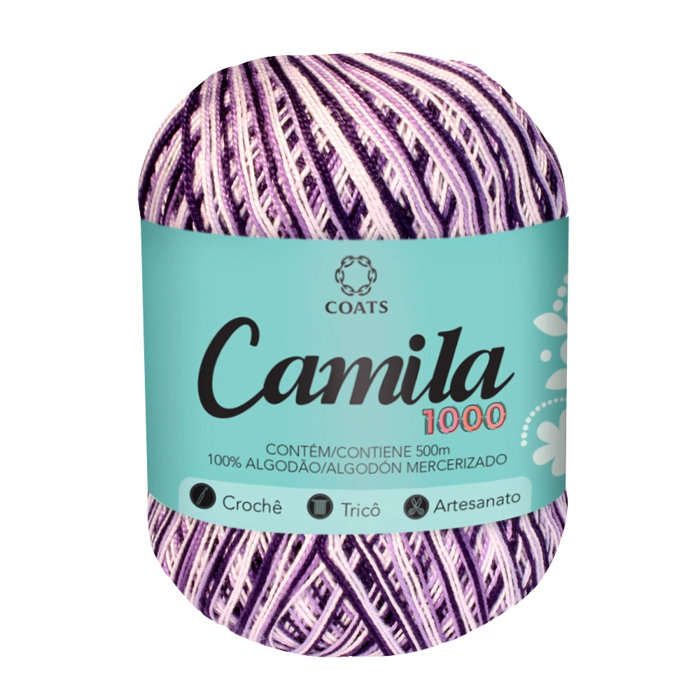 Linha Algodão Mercer Camila Lilás/roxo