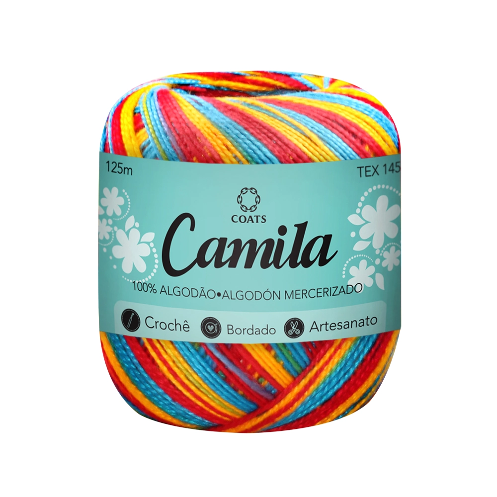 Linha Algodão Mercer Camila Azl/ama/rsa 05010