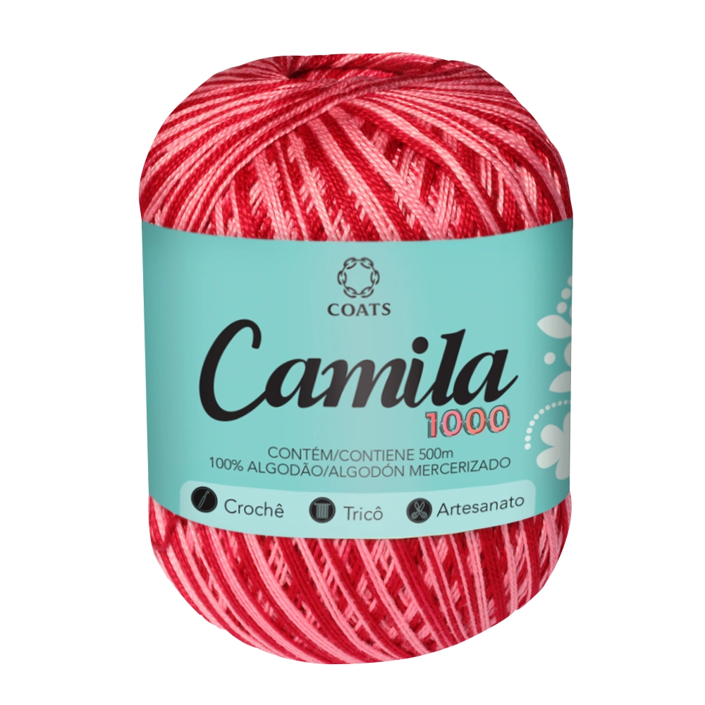 Linha Algodão Mercer Camila Verm/rosa