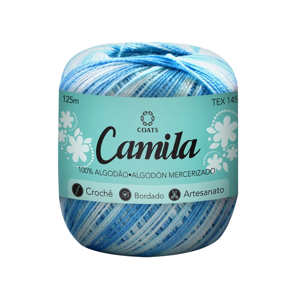 Linha Algodão Mercer Camila Azul Cl/trq