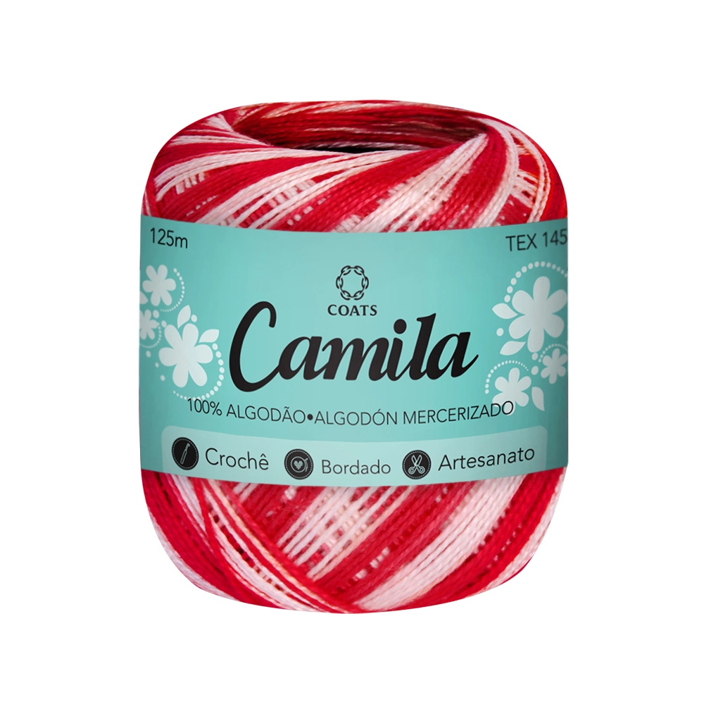 Linha Algodão Mercer Camila Verm/rosa 05045