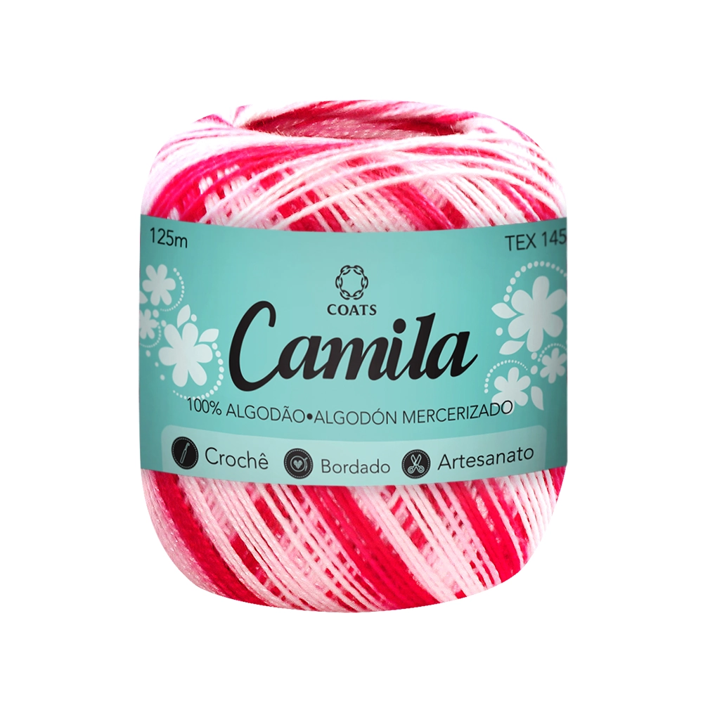Linha Algodão Mercer Camila Rosa Claro/escuro