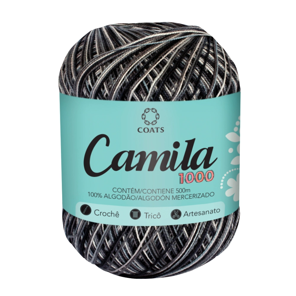 Linha Algodão Mercer Camila Prt/cnz