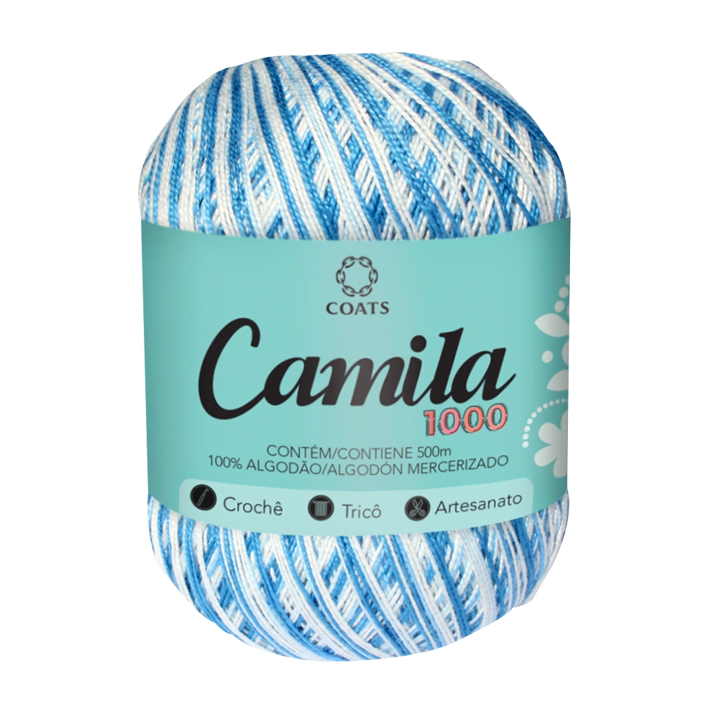 Linha Algodão Mercer Camila Azl Cl/trq