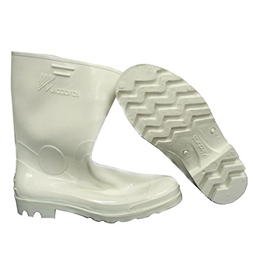 Bota Vulcabras Branca Pvc Cano Medio 37