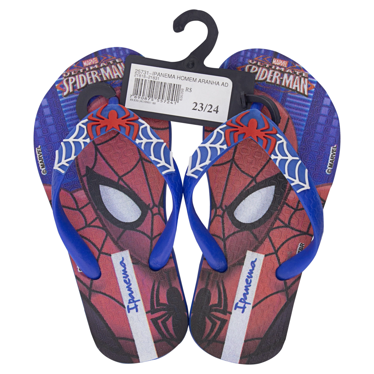 Sandália Infantil Azul Homem Aranha Ipanema N 23/24