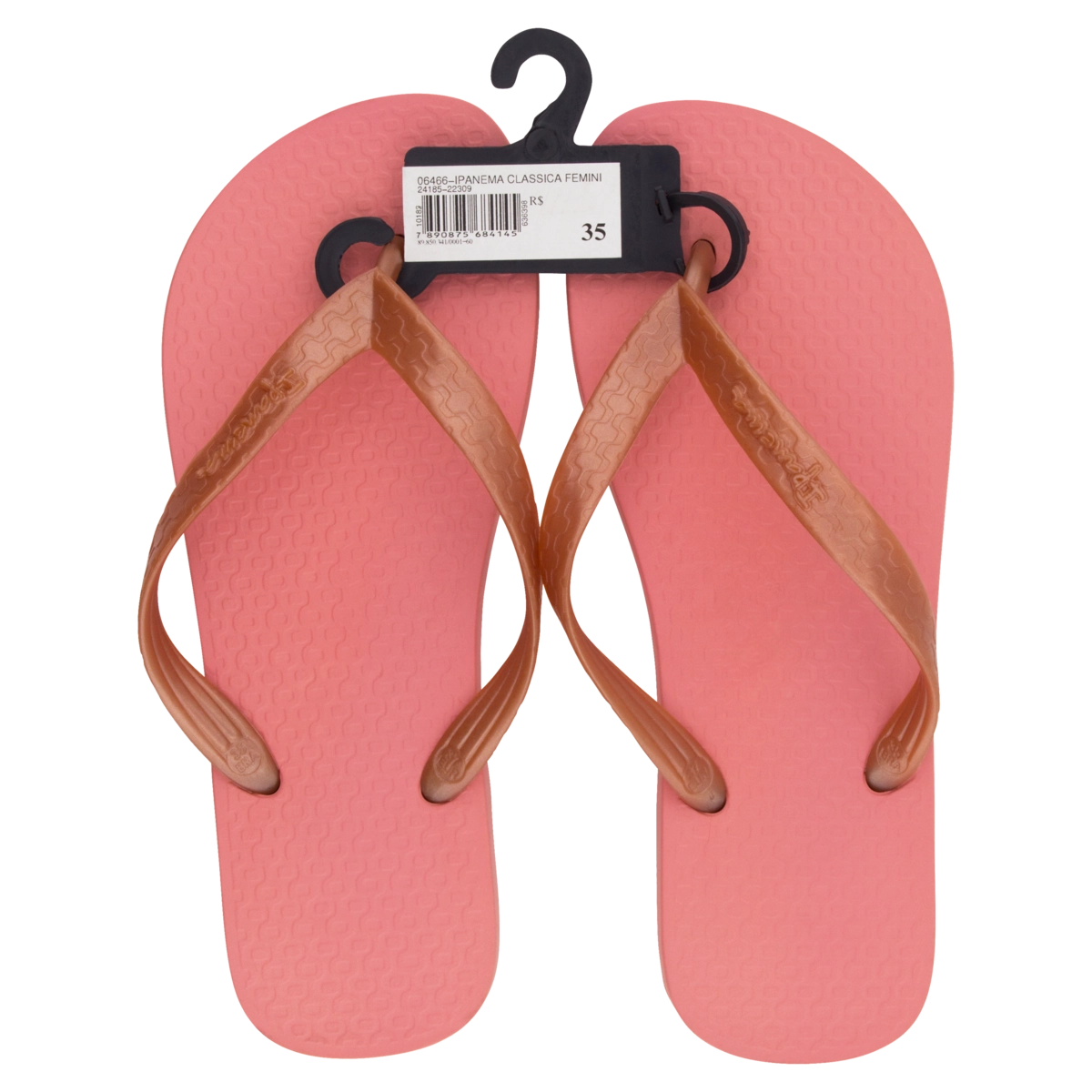 Sandália Rosa E Bronze Clássica Ipanema N 35