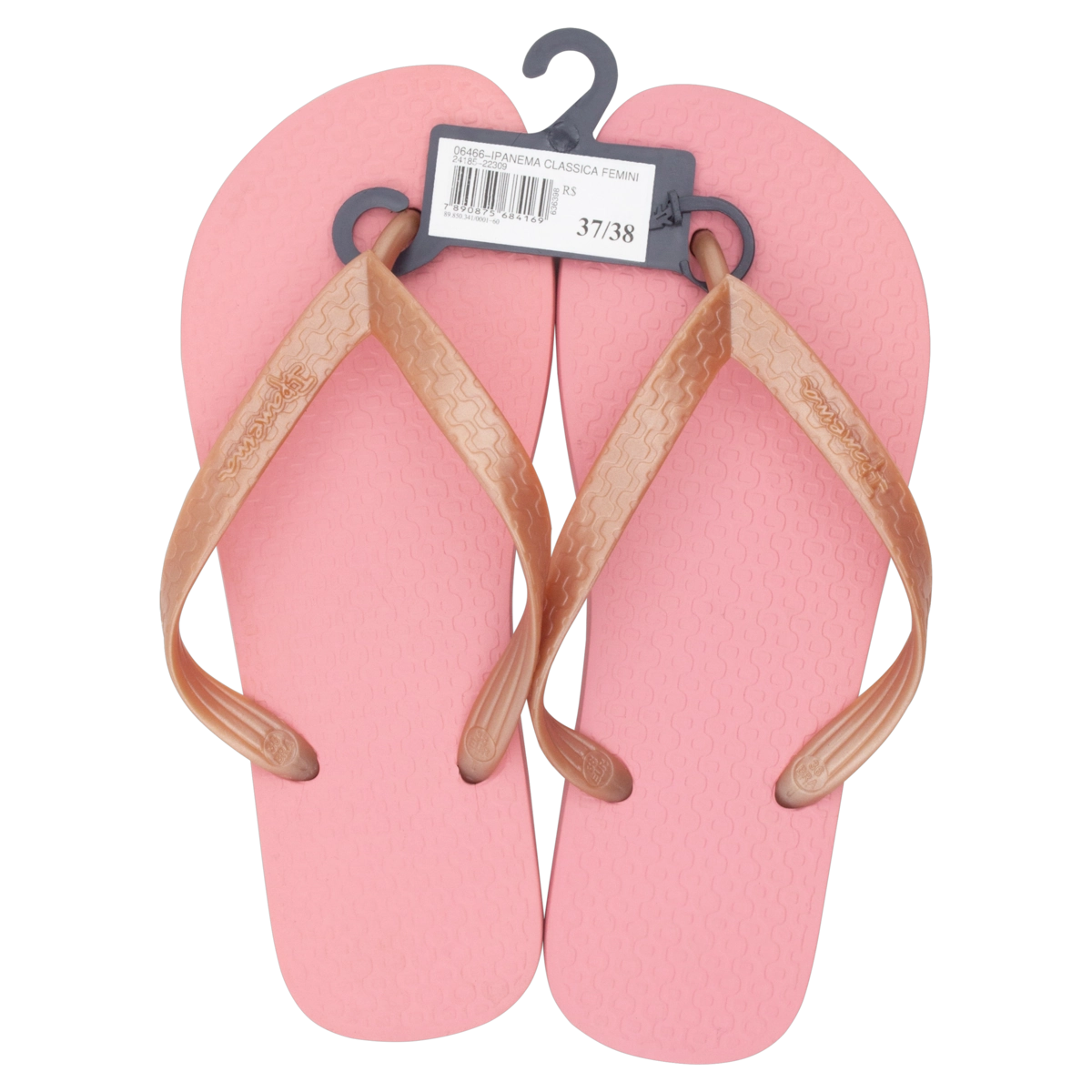 Sandália Rosa E Bronze Clássica Ipanema N 37/38