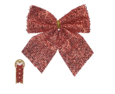 Enfeite Laco C/glitter C/04 Vermelho Dea