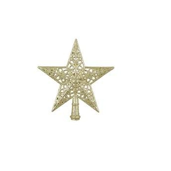 Enfeite Ponteira Estrela C/glitter 20,5x19,5cm Dou