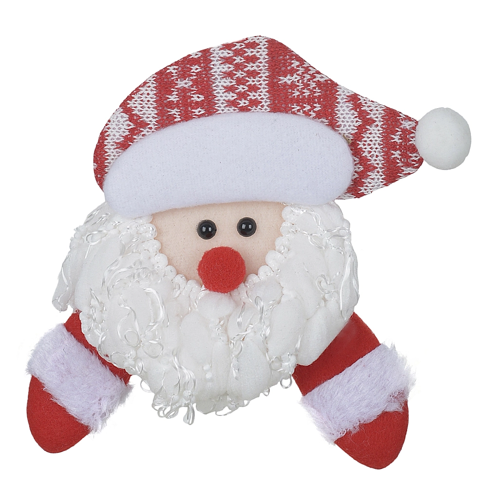 Enfeite Natal Papai Noel Vermelho 14x14cm 66753001 Dea