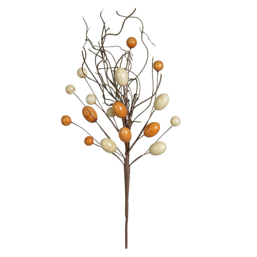 C Pascoa Ovo Ovo Laranja Perola 32cm 68759003 Dea
