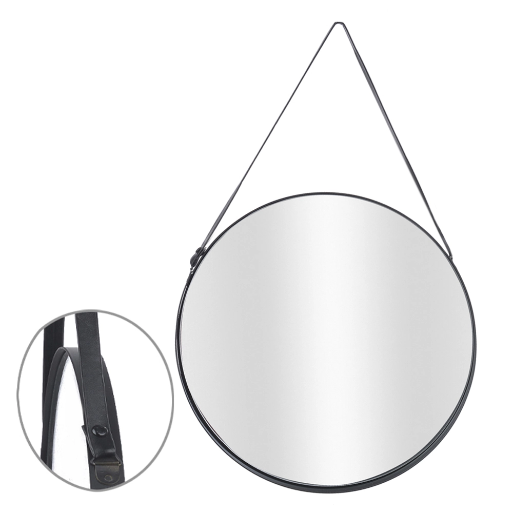 Espelho Metal Redondo C Suporte Preto 25x25x3cm 68913001 Dea