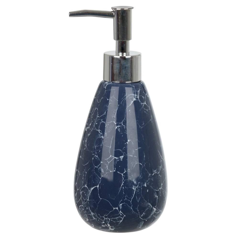 Porta Sabonete Liq Ceramica Azul18.5x8.5cm 69641001 Dea