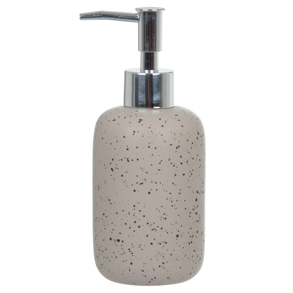 Porta Sabonete Liquido Ceramica 280ml Granilite Cinza 69645001 Dea