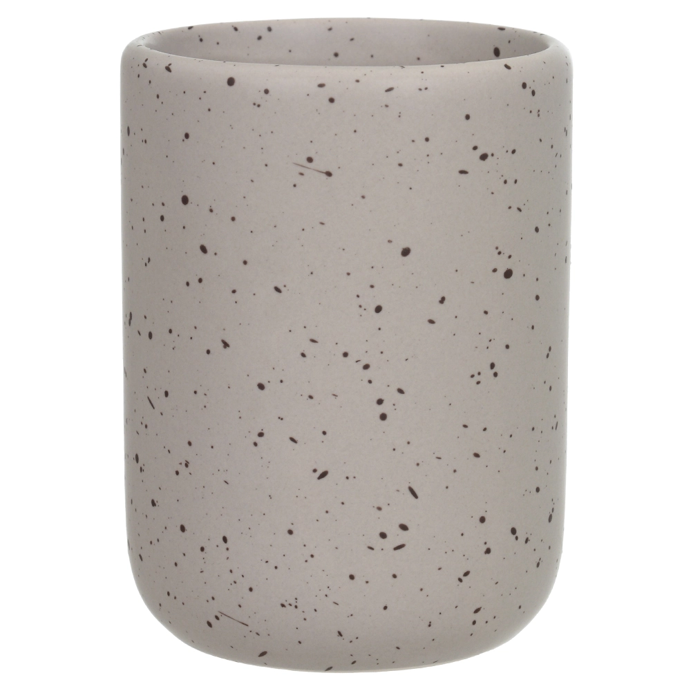 Porta Escova Pasta Ceramica 10x7.5cm Granilite Cinza 69646001 Dea