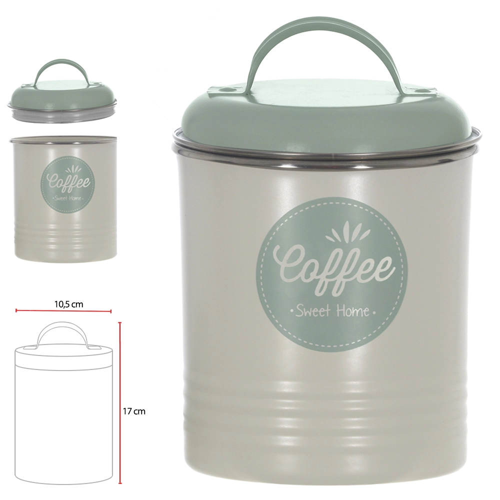 Pote Herm Aco 920ml Coffee Tampa Verde Branca 73091001 Dea
