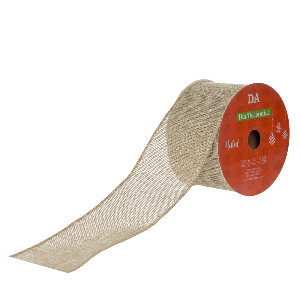 Fita Aramada Tecido Costura Bege 9.14mx6.3cm 73315004 Dea