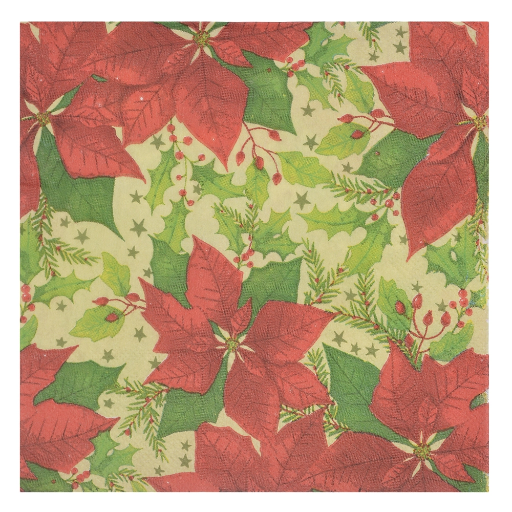 Guardanapo Papel Natal C/20 Und Colorido 33x33cm