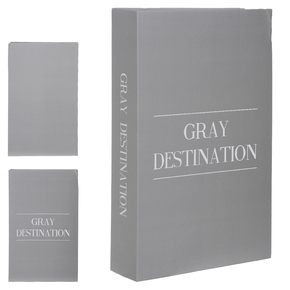 Livro Decorativo Papel Cinza 27x17x5cm 74643001 Dea