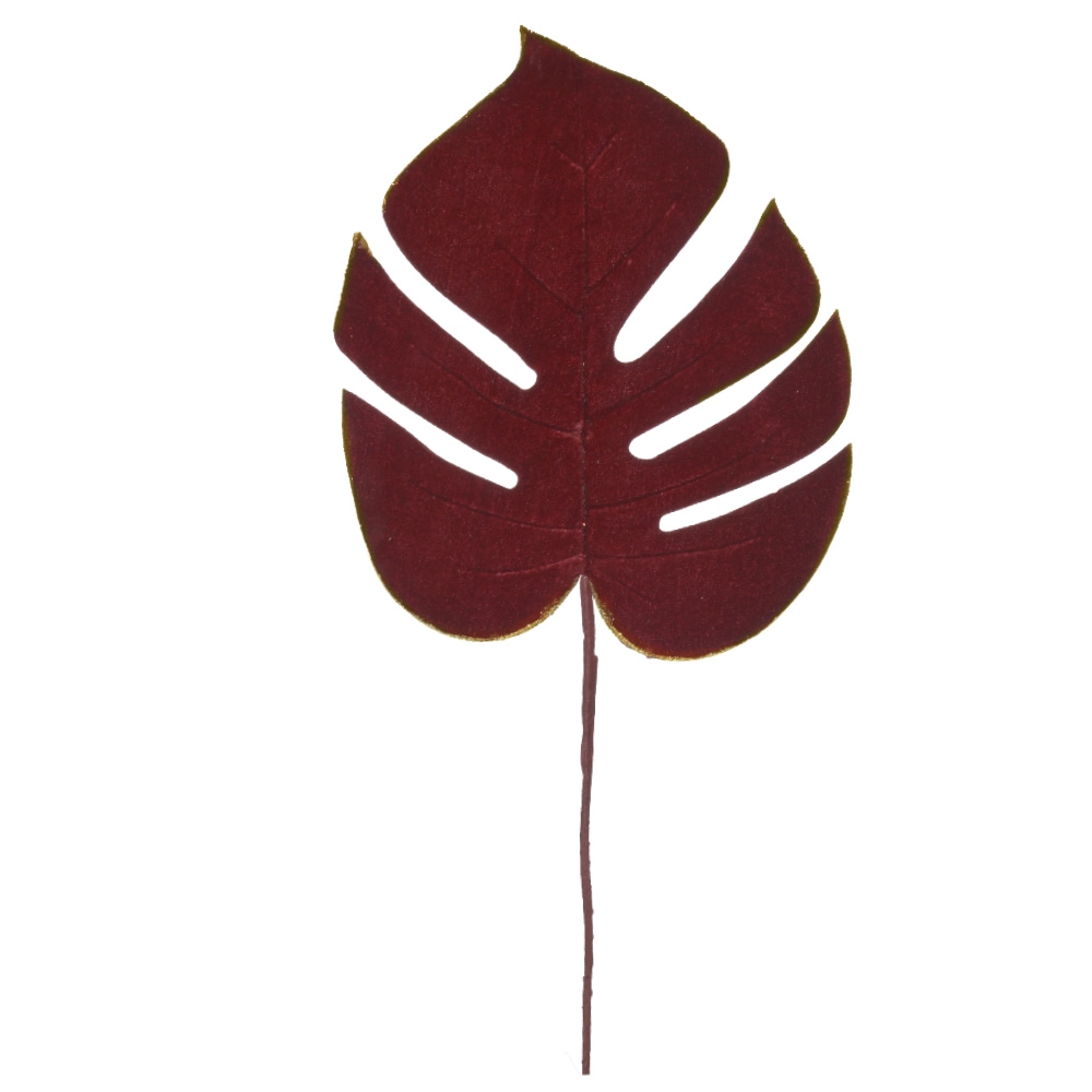 C.costela Adao Aveludado Bordo Glitter Dourado 40cm 74940003 Dea