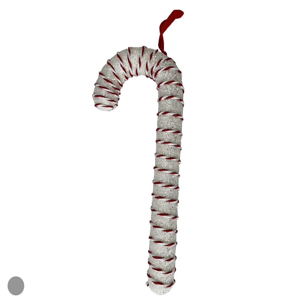 Enfeite Natal Bengala Pendurar Vermelho Branco 29cm 74972002 Dea