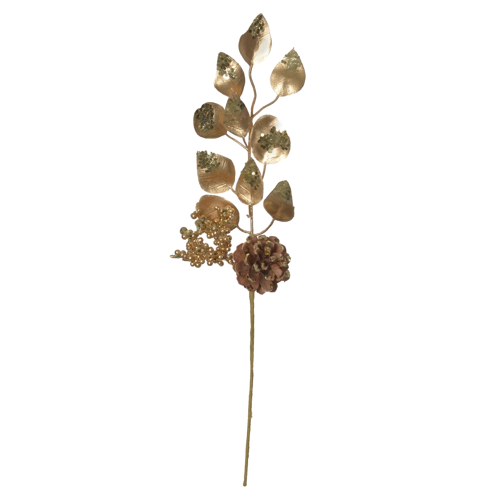 C.folha Pinha Dourado 46cm 75044001 Dea