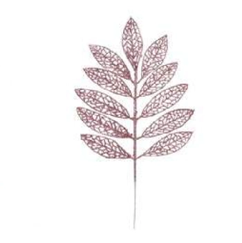 C.folha C/glitter Rose 40cm Dea