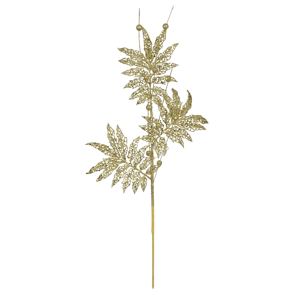 C.folha C/glitter Dourado 68cm 75109001 Dea