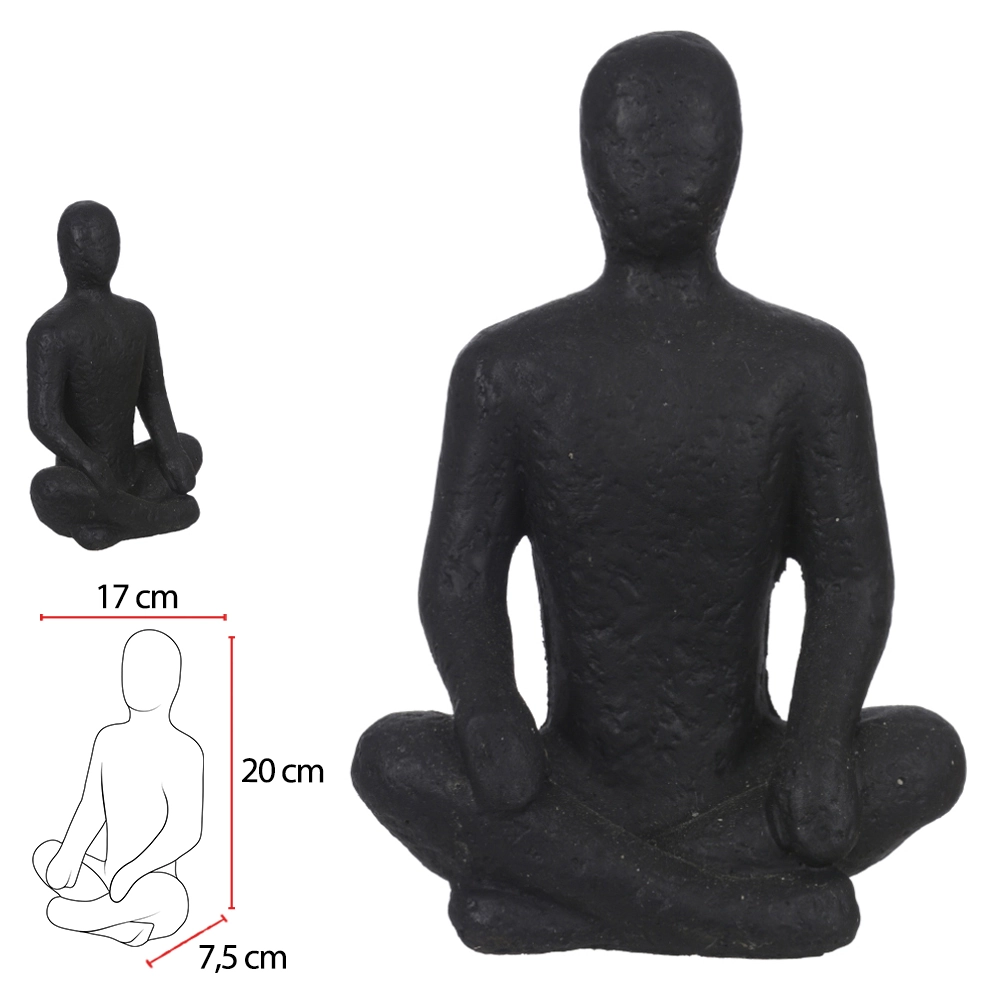 Escultura Cimento Preto 20x17x7.5cm 75151002 Dea