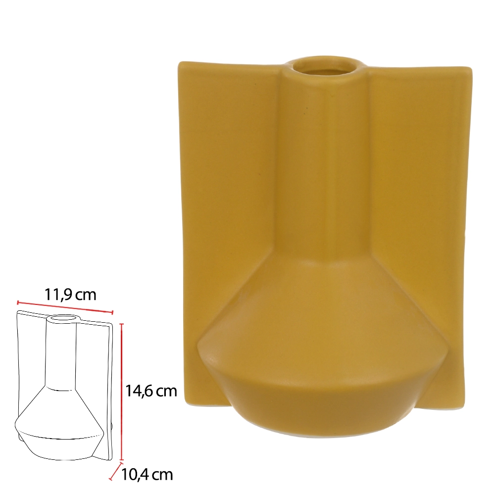 Vaso Ceramica 14.6x11.9x10.4cm 75437001 Dea