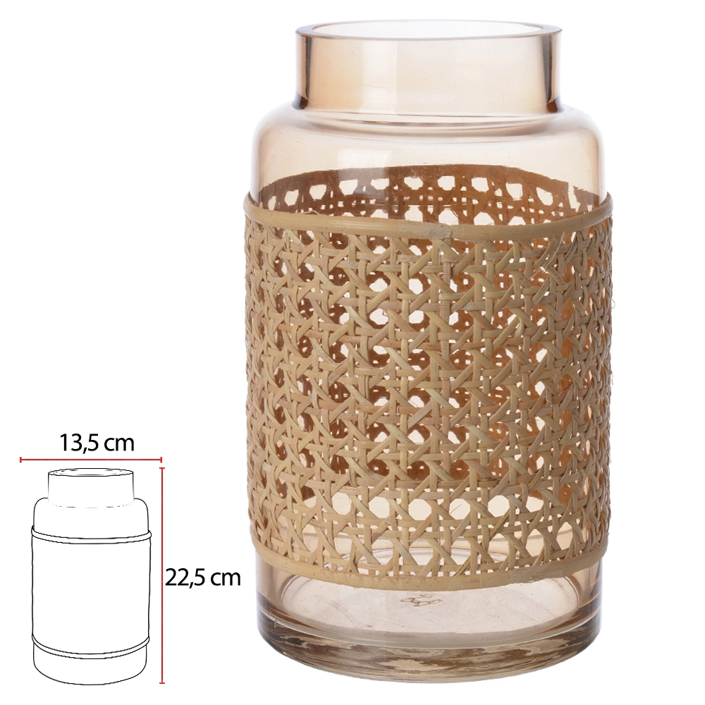 Vaso Vidro Transp 22.5cm 75611001 Dea