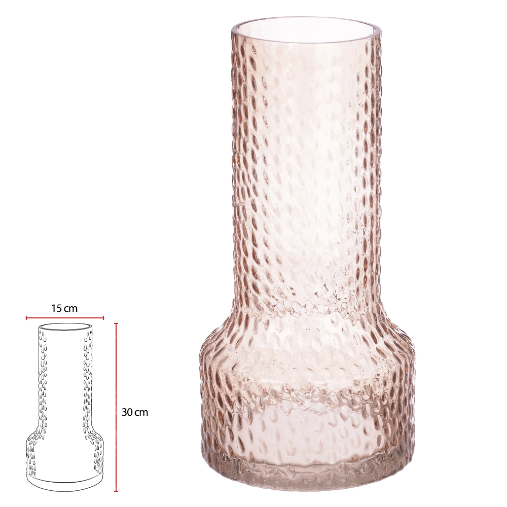Vaso Vidro Laranja 30cm 75636001 Dea