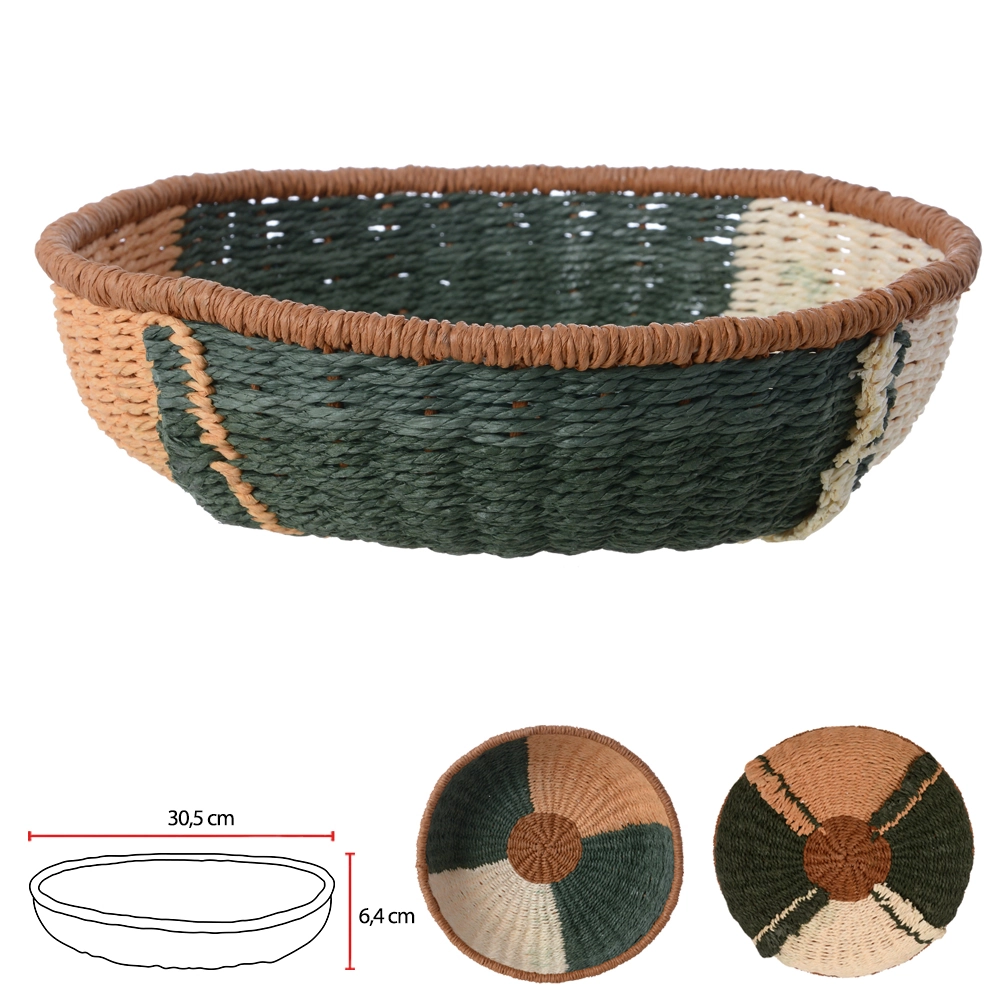 Cesta Fibra Papel Colorido 6.4cm 75721001 Dea