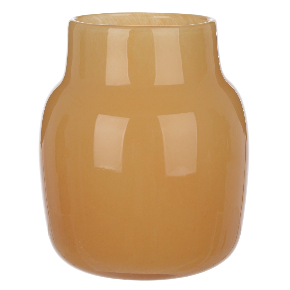 Vaso Vidro Laranja 20cm 13.5d 75888001 Dea