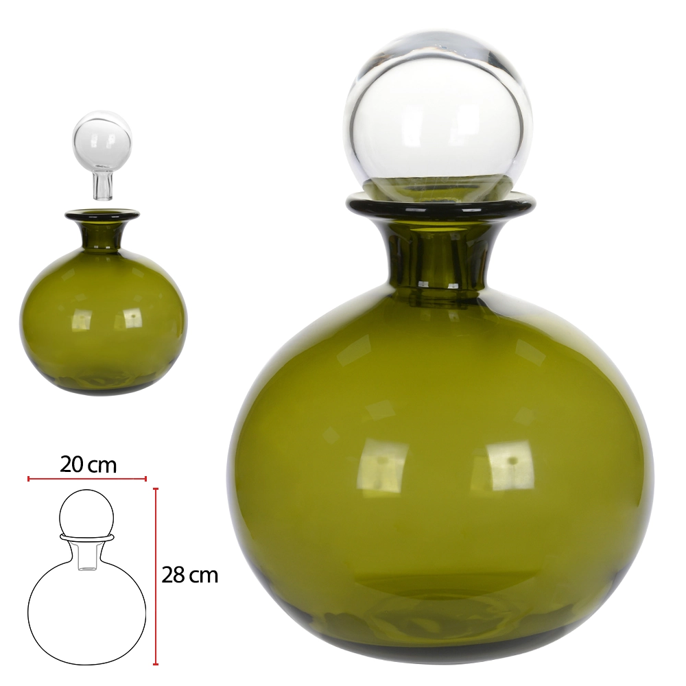 Vaso Vidro Verde 28cm 20d 75915001 Dea