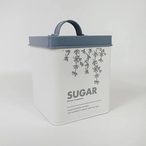 Pote Mant Aco 1690ml Sugar Floral Qd Tampa Branca 75948001 Dea
