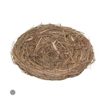 Enfeite Pascoa Ninho 15cm Marrom