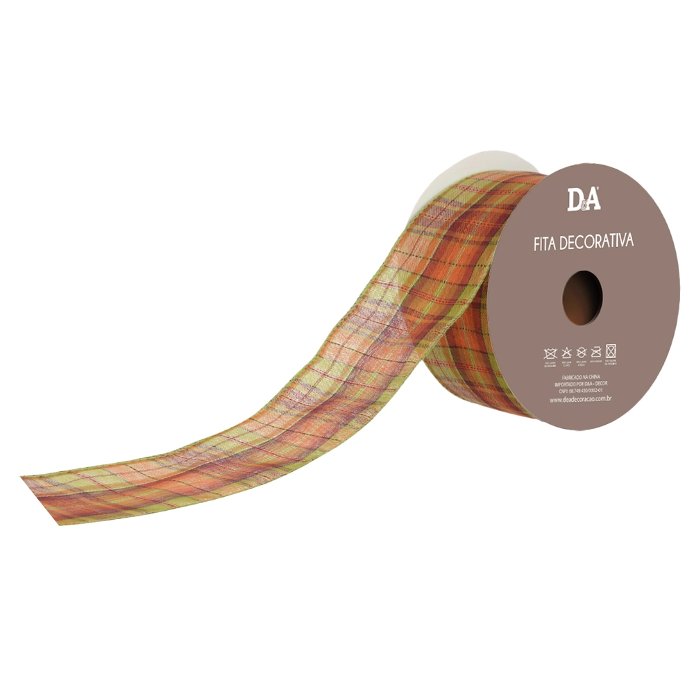Fita Aramada Tecido Costura Lr Vd 6.3cmx9.14m 76228001 Flor Arte