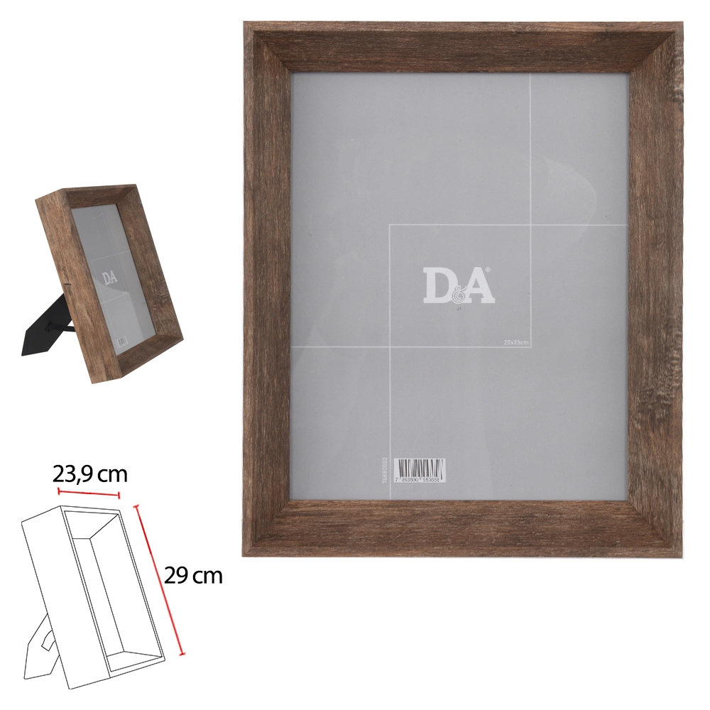 Porta Retrato Mdf Marrom 20x25cm 76880003 Dea