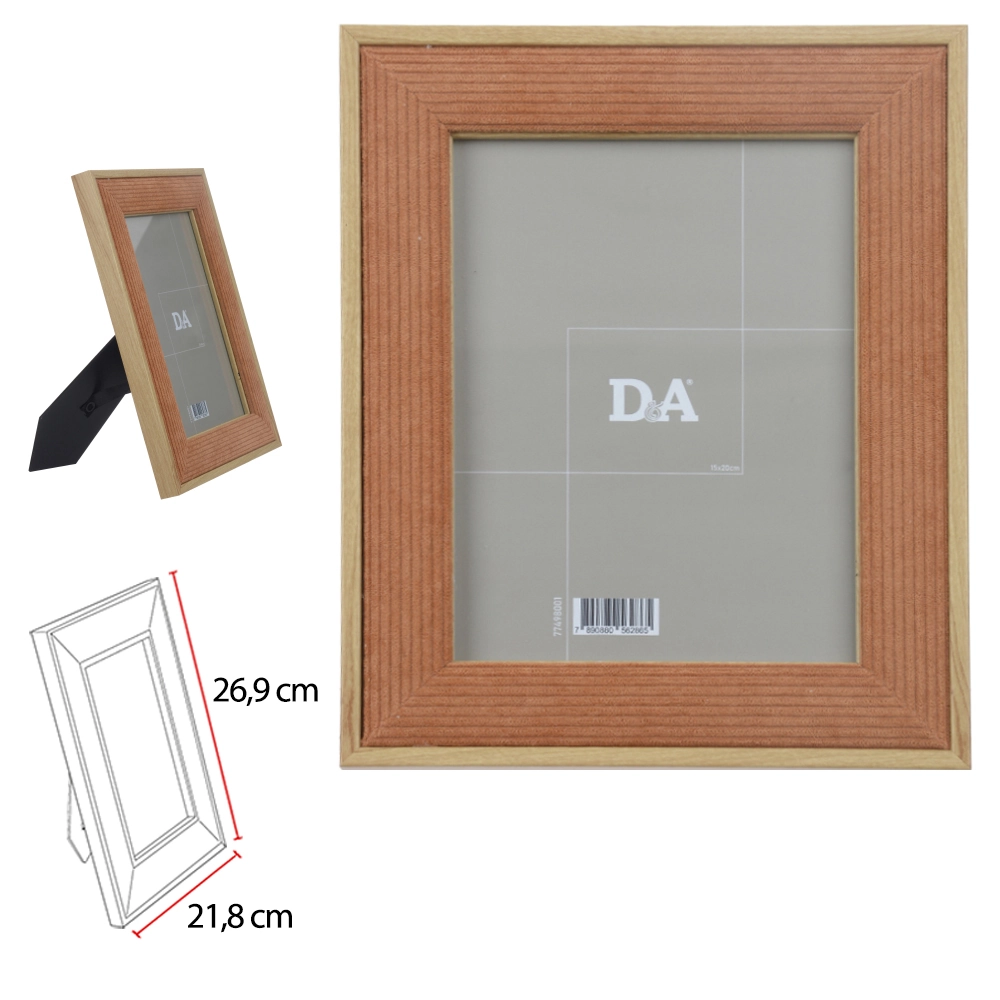 Porta Retrato Mdf 15x20cm Bege 77498001 Dea
