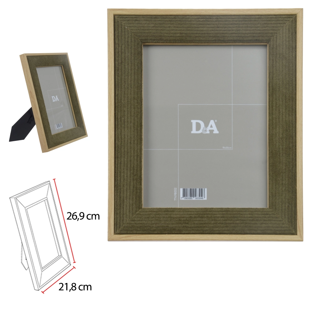 Porta Retrato Mdf 15x20cm Verde 77498002 Dea